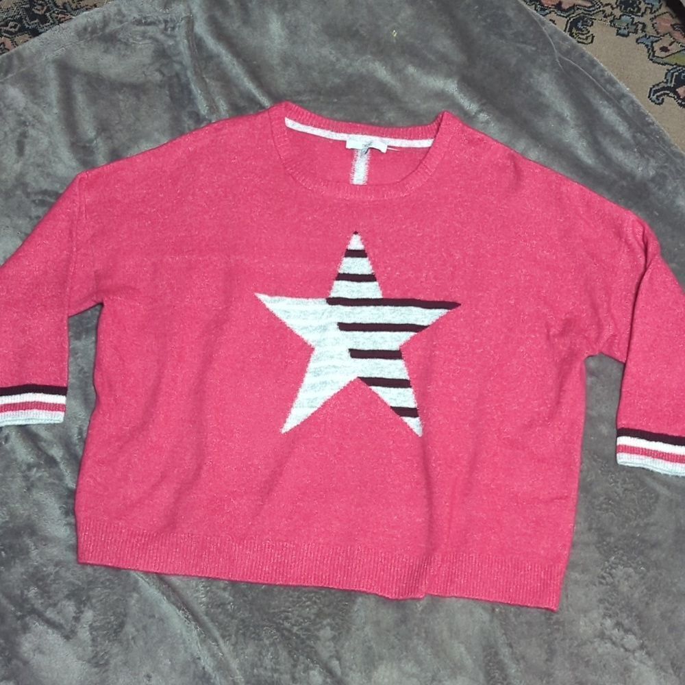 Next hot pink star child  Pre-owned over sized hiJumper sweater- pink, so‎ soft